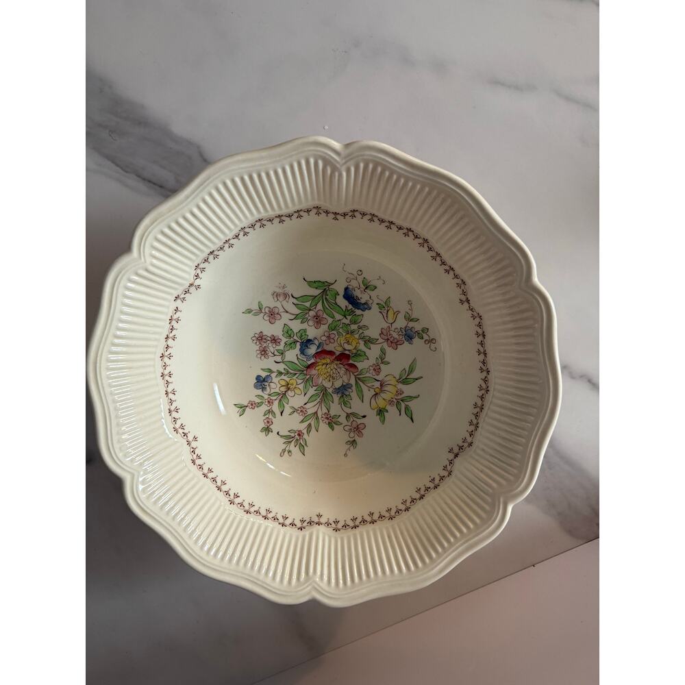 Vintage Royal Doulton “The Medford” Floral 9” Serving Bowl